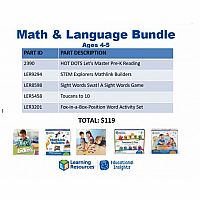 Math & Language Bundle Age 4+