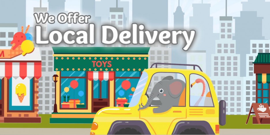 We Offer Local Delivery (click for details)