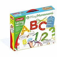 PLAY MONTESSORI LACING ABC+123