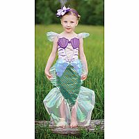 Blue Mermaid Dress + Headband Size 5-6