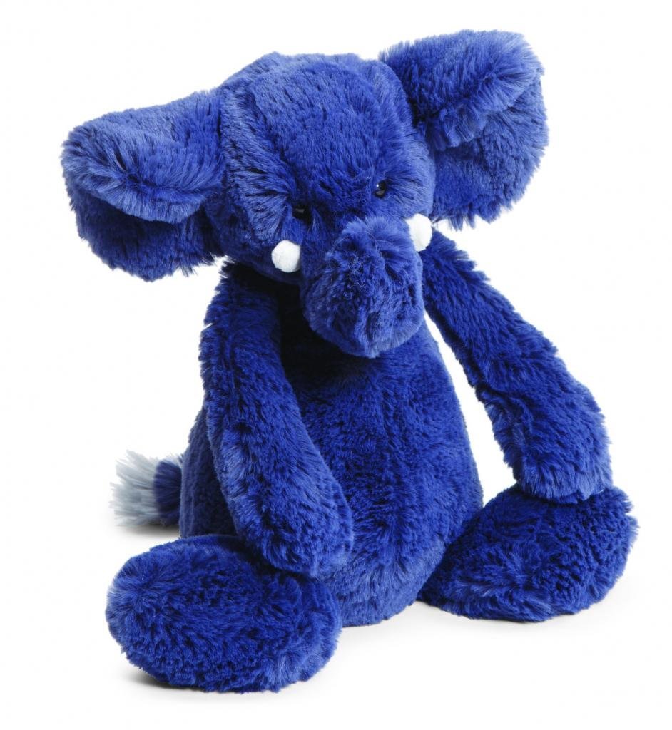Jellycat Bashful Blue Elephant, Medium - 12