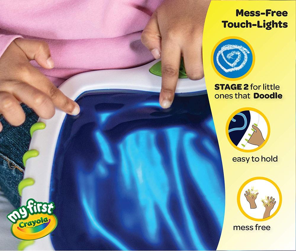 My first crayola touch outlet lights musical doodle board