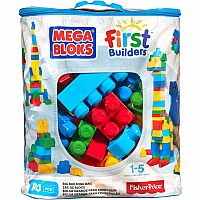 Mega Bloks First Builders Big Building Bag, 80-Piece (Classic)