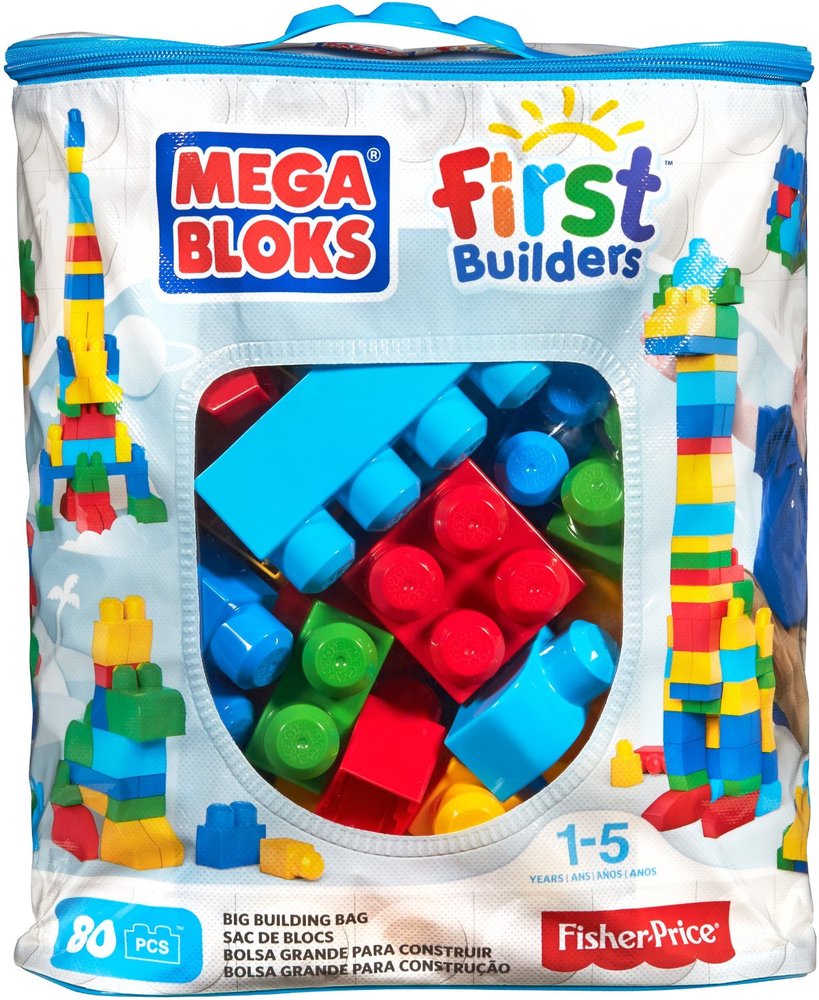 Mega Bloks DCH63 Big Building Bag 80 Piece for sale online
