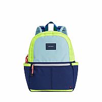Kane Kids Travel Navy/Neon Green Backpack