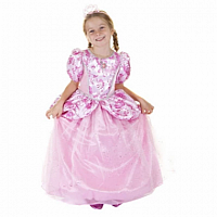 Royal Pretty Pink Princess Dress 7-8