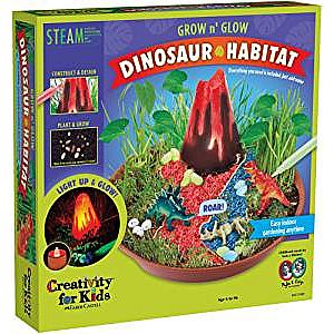 Grow N’ Glow Dinosaur Habitat – Create Your Own Dino Garden Kit 