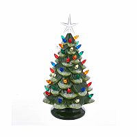 Ceramic LED Christmas Tree Table Piece