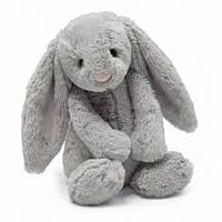 Jellycat Bashful Grey Bunny, Medium - 12"