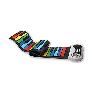 Roll Up Piano Rainbow Style