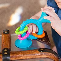 pipSquigz Loops Teal or Orange Rattle & Teether