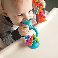 pipSquigz Loops Teal Rattle & Teether