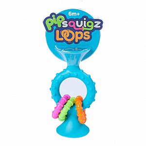 pipSquigz Loops Teal or Orange Rattle & Teether