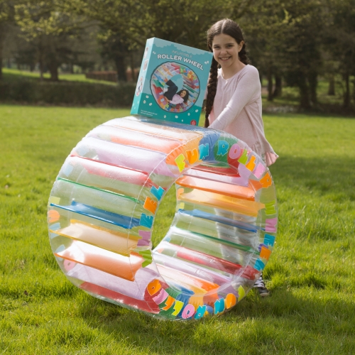 giant inflatable roller wheel