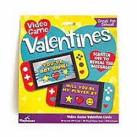 VIDEO GAME SCRATCH OFFS VALENTINE CARDS