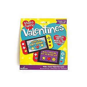 VIDEO GAME SCRATCH OFFS VALENTINE CARDS